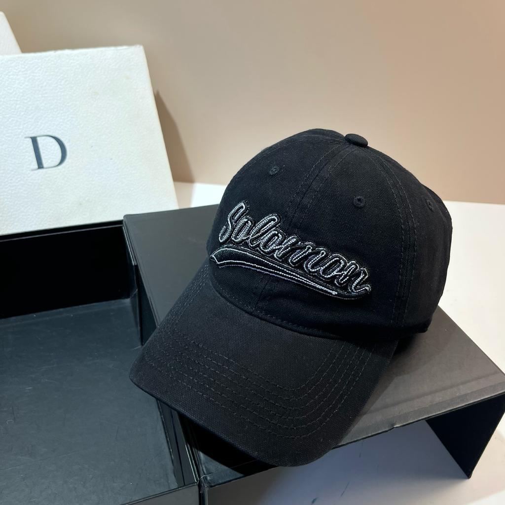 Early Autumn Three-Dimensional Embroidery Letter Baseball Cap Youth Versatile Street Daily Canvas Cap