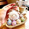 Cute Fluffy Sheep Plush Keychain Soft Fuzzy Material Perfect For Backpack Decoration Birthday Gifts For Kids And Adults