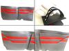 Authentic FENDI Gray Red Leather Bifold Bil Wallet Compact Wallet #b175  Certified - Refurbished