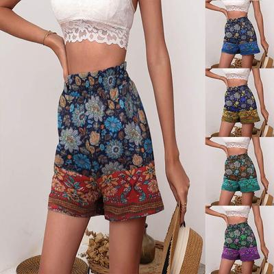 Women's Casual Bohemian Ethnic Print Shorts - 2026 Collection