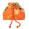 GIANNI VERSACE [Beautiful Condition] Sunburst Jewelry Drawstring Bag Pouch Orange / multicolorUsed