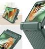 Hülle für Motorola Razr 70 Ultra / 60 Ultra, PC-Ständer-Hülle, mit Glas, grün