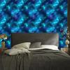 Watercolor Galaxy Wallpaper In Blue, Navy Blue, Turquoise and Azure 50x1000