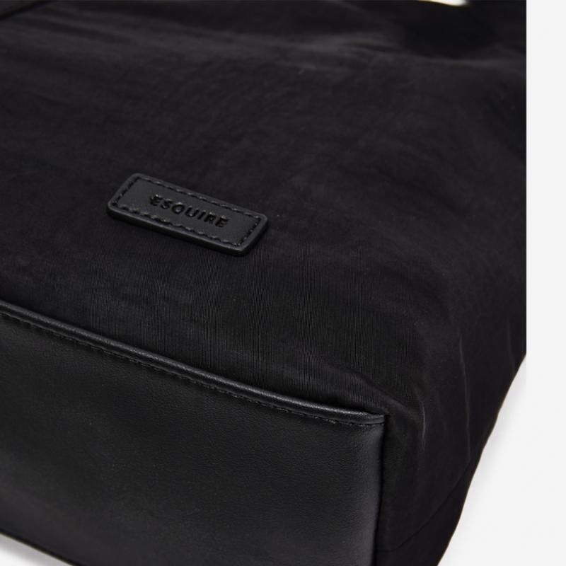 ESquire Collection Women S Aero Lightweight Nylon Shoulder Bag Black