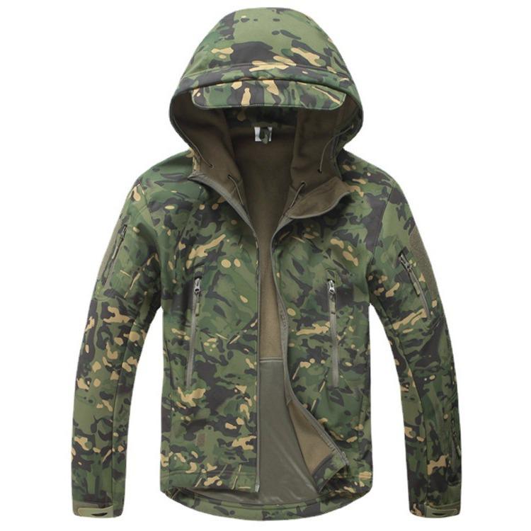 

Unisex Windproof Fleece-Lined Shark Skin Softshell Jacket M