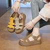 Fashion women's shoes size 35 thick soft sole not tired feet beach shoes women's summer wear 2025 new Roman sandals