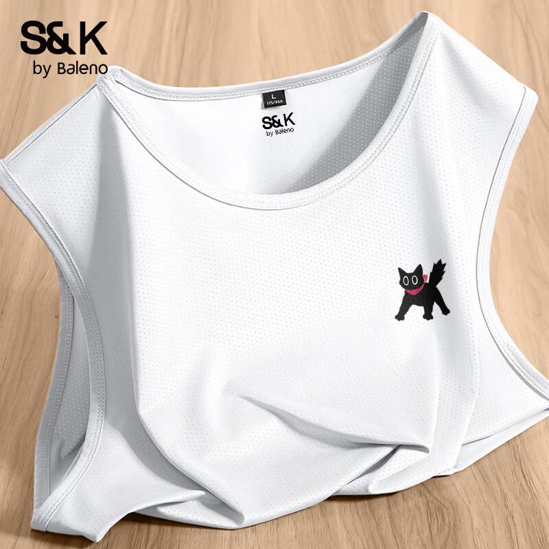 Baleno S&K Series JPB Bowtie Cat Print Unisex Sleeveless Vest