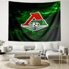 1PC Green And Red Soccer Emblem Printed Tapestry Room Decoration Wall Hanging for Living Room Bedroom, dormitory, Birthday and Christmas gifts
