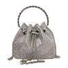Fashion Solid Color Rhinestone Decoration Women Casual Shoulder Chain Bag For Street Style Womens Fashion