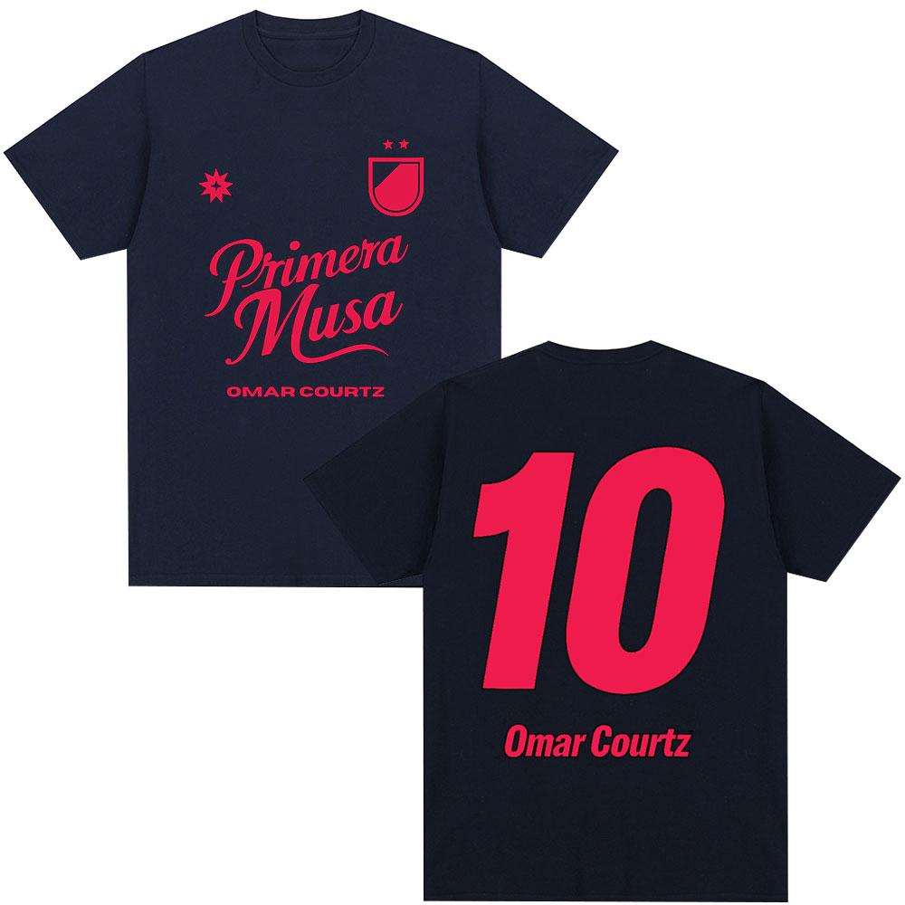 Omar Courtz Primera Musa Same Style Merch Tshirt Unisex Women Clothing Hip Hop Fashion Y2K Tshirt Casual Cotton Short Sleeve Top