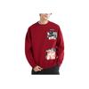 Timberland Pattern Patchwork Loose Fit Crew Neck Long Sleeve Sweatshirt Unisex Sweatshirt Bicycle-Red A6B5C-620