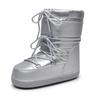 Bottes d'espace Ins Wind Imperméables et Antidérapantes en Tissu Nouvelle Longueur Courte Épaissies Chaudes Neige