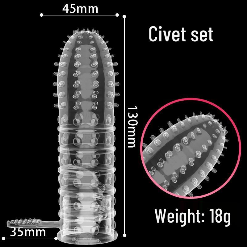 Wolf Tooth Sleeve Clitoral Stimulating Long-lasting Couple's Pleasure Toy