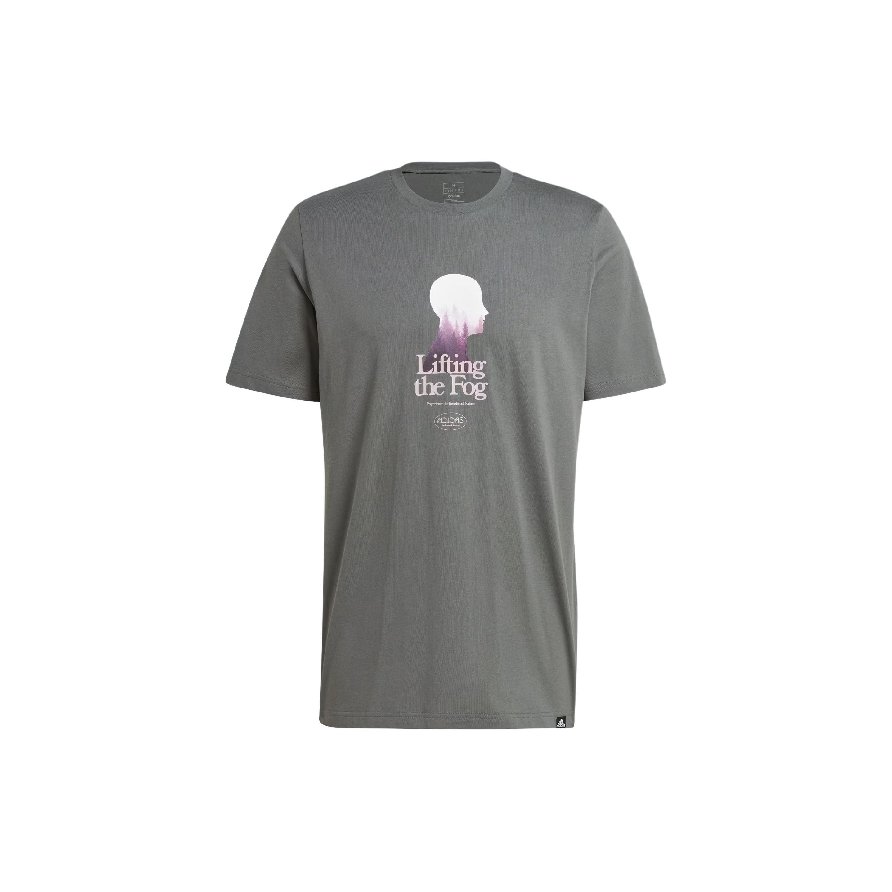 

adidas Lifting The Fog Graphic Tee Legend Ivy Men Streetwear IS1034 M