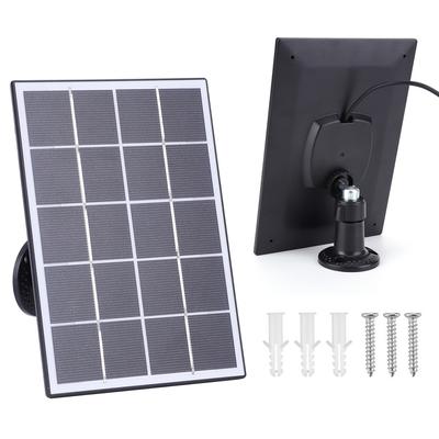Panneau de Charge Solaire 5V 10W Étanche IP65 Chargeur Solaire pour Caméra Câble 9.8ft/3M pour Arlo Ultra/Ultra 2/Pro 5S/Pro 4/Pro 3