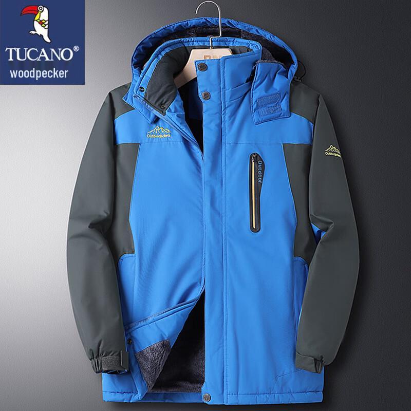 Tucano Men's Winter Fleece-Lined Waterproof Outdoor Jacket