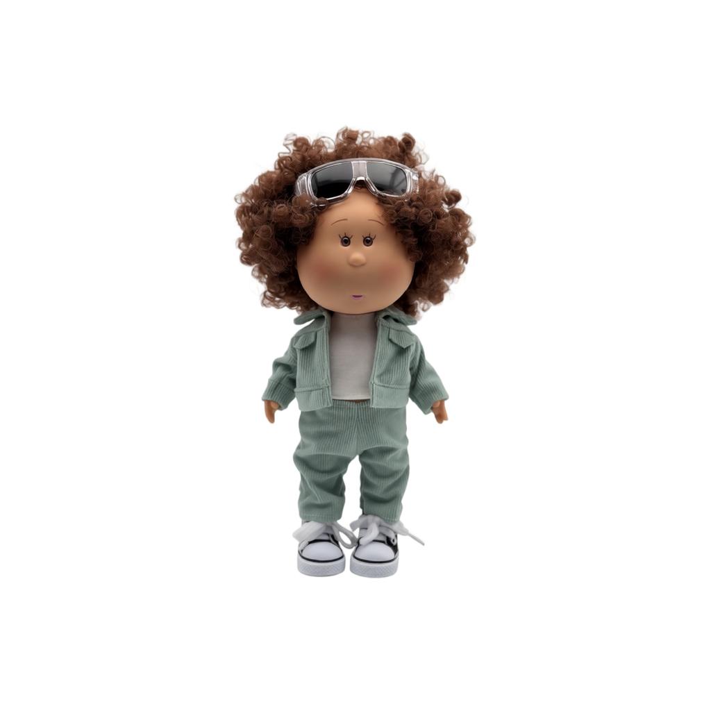 Vinyl Doll with Removable Outfit Soft Material Collectible Figurine Standing Approximately 10 Inches Tall Suitable for Display or Play