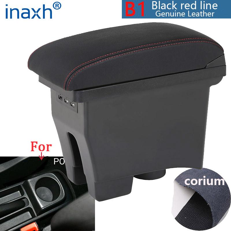 Pro Volkswagen POLO Loketní opěrka 2012-2018 nová Pro VW POLO Mk5 6R Vento Box na loketní opěrku do auta Střed Úložný box Autodoplňky Retrofit