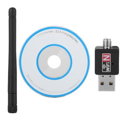 כרטיס רשת אלחוטי USB2.0 300Mbps מתאם WIFI דונגל משדר אות 2.4Ghz