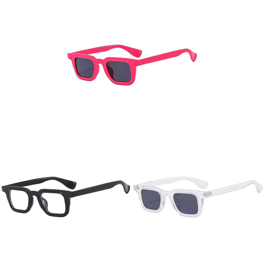 Geometric Square Sunglasses Uv400 Protective Mens Fashion Eyewear For Party And Stage