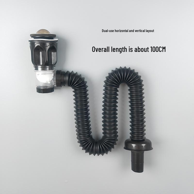 Horizontal & Vertical Drain Pipe Set for Basin