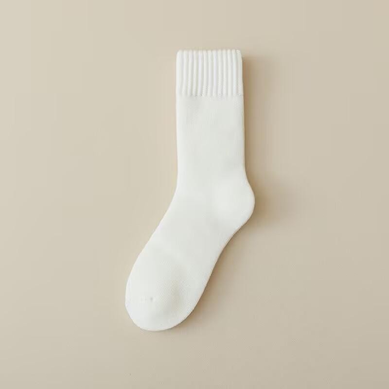 Mopu Super Thick Cold-Proof Socks Women'S Medium Tube Socks Piled And Thickened Thermal Stockings Confinement Socks Floor Sleeping Socks