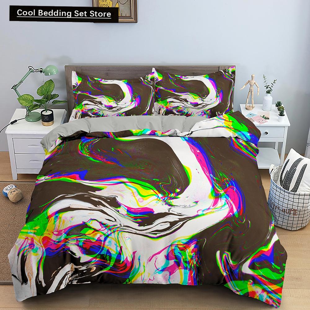 3D Galaxy Duvet Cover King Double Twin Queen Full 2/3pcs Bedding Set Universe Outer Space Themed Starry Polyester Quilt Cover
