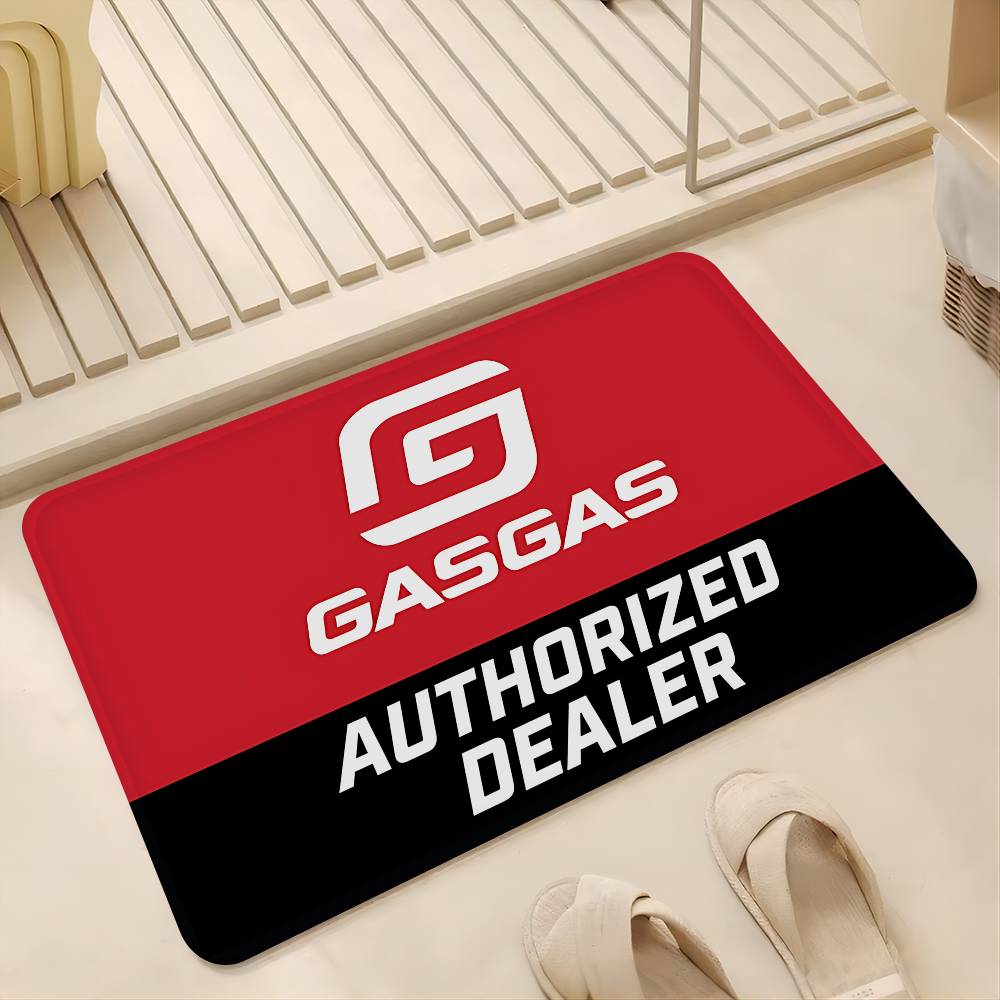 G-GasGas Red Motorcycle Door Mat Nordic Style Bedroom Living Room Doormat Home Balcony Anti-Slip Alfombra