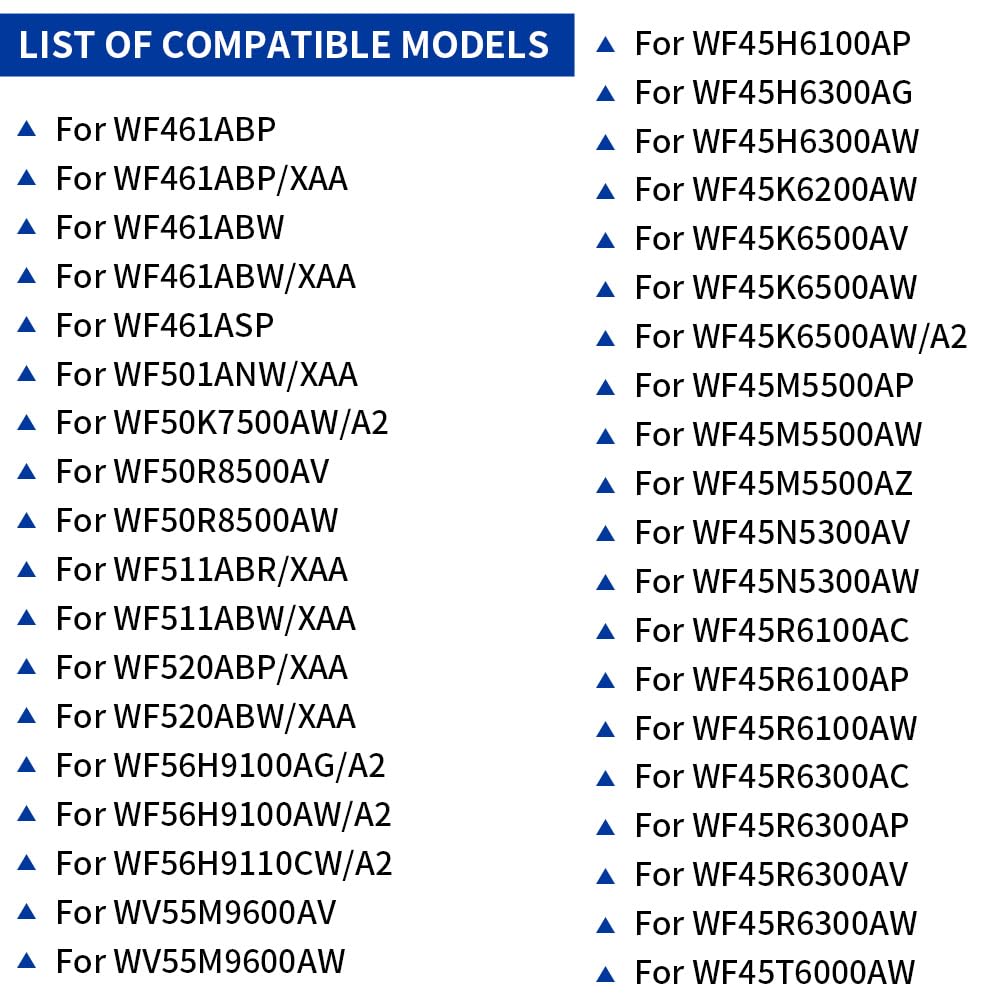 Washer Seal Bearing Kit for Samsung Replacement for DC62-00156A 6601-002632, Compatible with WF431ABP WF45K6500, WF45R6100