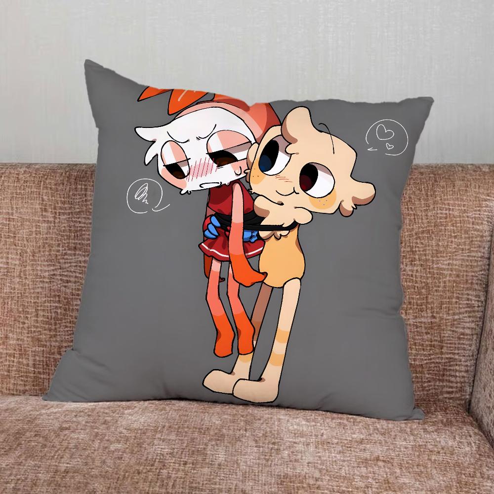 

Game D-Dandys World Pillow Case For Home Bedroom Car Office Decoration Living Room Sofa Cushion Cover Suitable 16x16Inch