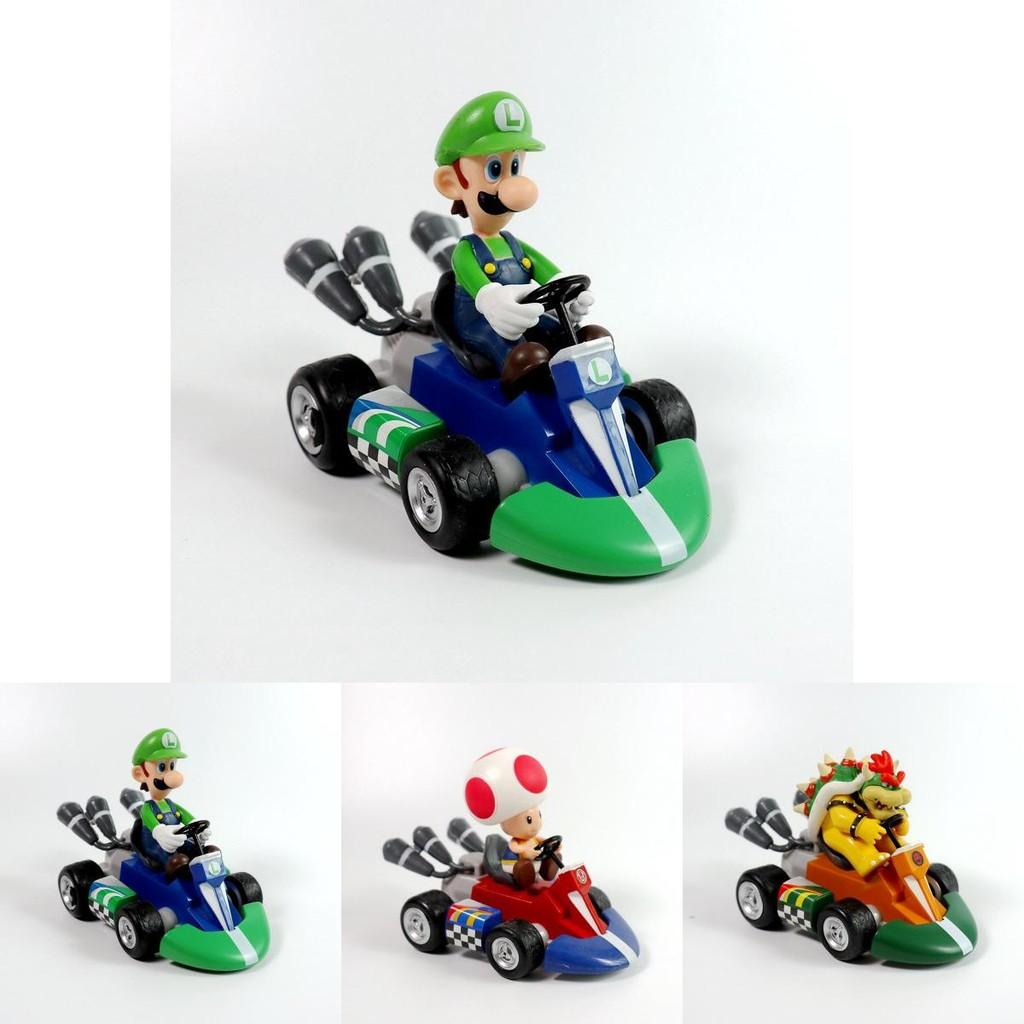 Prezenty Super Mario Kart Księżniczka Peach Figurka Samochód Pvc Zabawka Kolekcja Z Rozkładanymi Kończynami