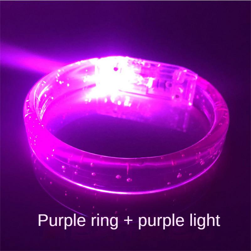 1/3/5Pcs Led Glow Bracelets Wristbands Acrylic Glow In The Dark Party Supplies Neon Light Up Bracelet Toys Wedding Party