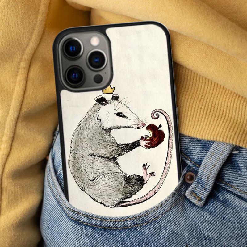 Dishwasher Possum Cute Soft Phone Case for iPhone 17 Air 16e Pro Max 15 Pro 13 14 Plus 11 12 MagSafe Magnetic Coque