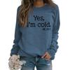 European and American Casual Loose Printed Letter Round Neck Long Sleeve Comfortable Hoodie