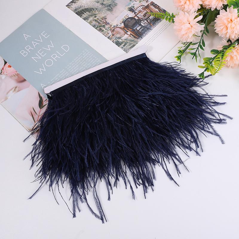 Natural Ostrich Feather Ribbon 1/5/10M, 10-15Cm Multicolor For Diy Crafts, Carnival Decor, Stage Show, Ready Stock, Factory Dire