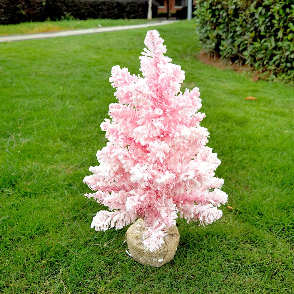 

Праздничный розовый подарок на рождественскую елку - 30 см, 45 см, 60 см, декоративная плюшевая елка для рабочего стола и витрины магазина 30cm