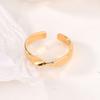 Fashion Personalized Index Finger Ring Niche Design Geometric Twist Open Ring Temperament Retro Couple Ring for Girlfriend Simple Geometric Ring
