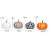 16pcs/set Halloween Foam Pumpkin Decor Set Realistic Checkered Table Centerpiece for Kitchen Fall Harvest Display Photo Props