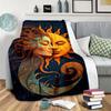 Dream Sun Moon Blanket Bohemian Home Bedroom Decor Blanket Flannel Blanket