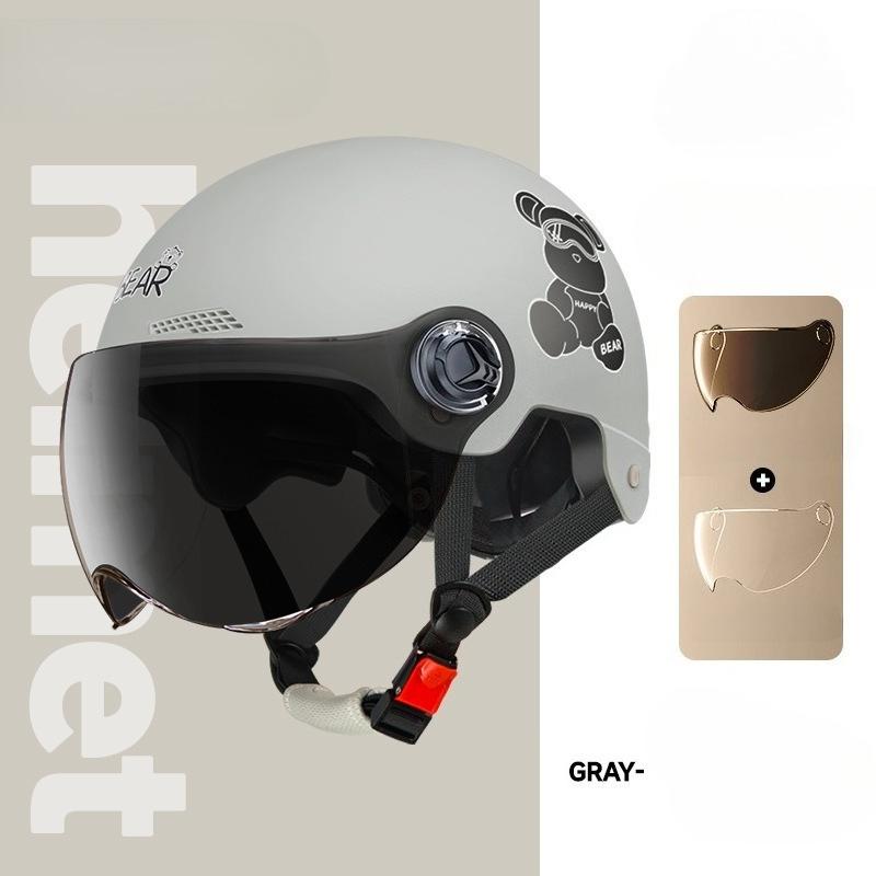 Electric Vehicle Four-season Helmet Motorcycle Helmet Summer Sun Protection Women's Helmet Men's Electric Vehicle Half Helmet