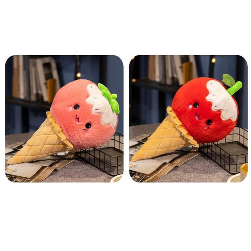 Cream Fruit Ice Stuffed Toy Children Performance Prop Throw Pillow Gifts Dolls