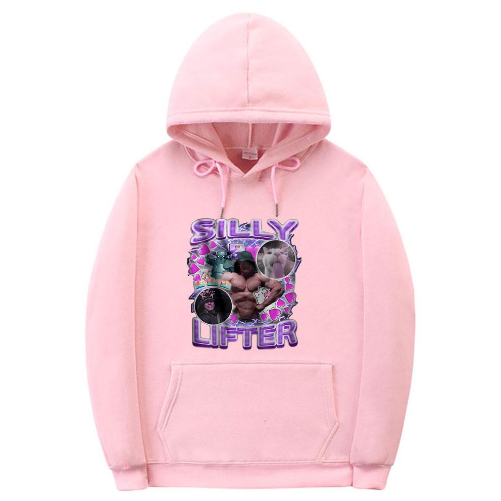 Sam Sulek Silly Lifter Pump Cover Bodybuilder Funny Meme Print Hoodie Unisex Vintage Casual Tracksuit Male Oversized Hoodies