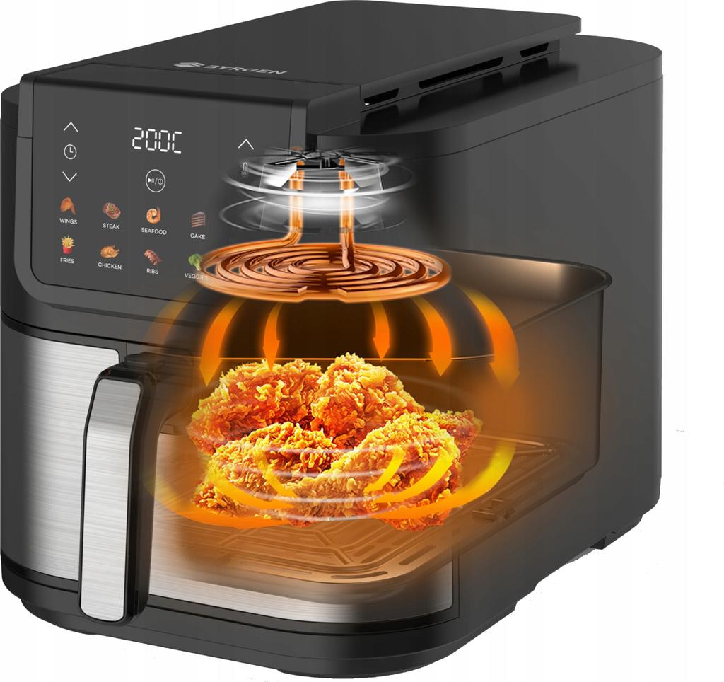 8L Air Fryer BYRGEN Large Bowl