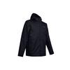 Embroidered Logo 3-In-1 Waterproof Sports Hooded Jacket Men Outerwear Black 1342742-001