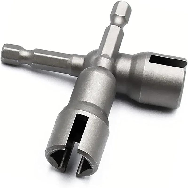 Butterfly Bolt Socket Wrench Set 6.3mm Hex Shank Slotted Electric Screwdriver Bolt Drive Drill Bit Socket Power Tools Part