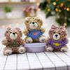Plush Toy Pendant Cute Sweater Bear Keychain Doll Grab Machine Doll Bag Hanging Ornament Event Gift