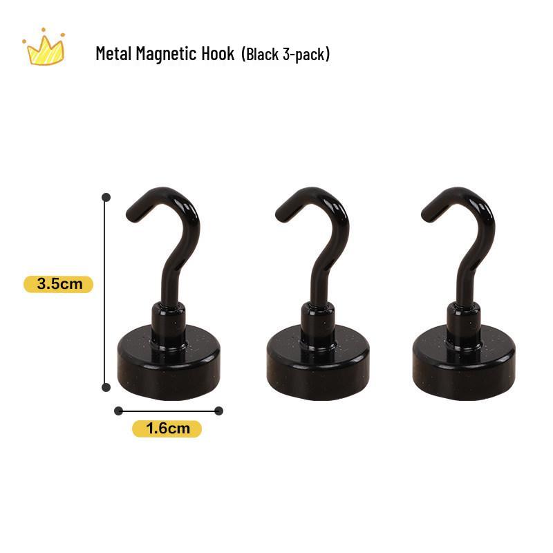 Japanese Strong Magnetic Mini Metal Hook for Refrigerator and Kitchen Use, No-Drill Required