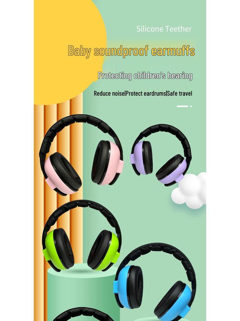 Children's Noise Reduction Headphones: Airplane Firecracker Protection & Baby Earmuffs
