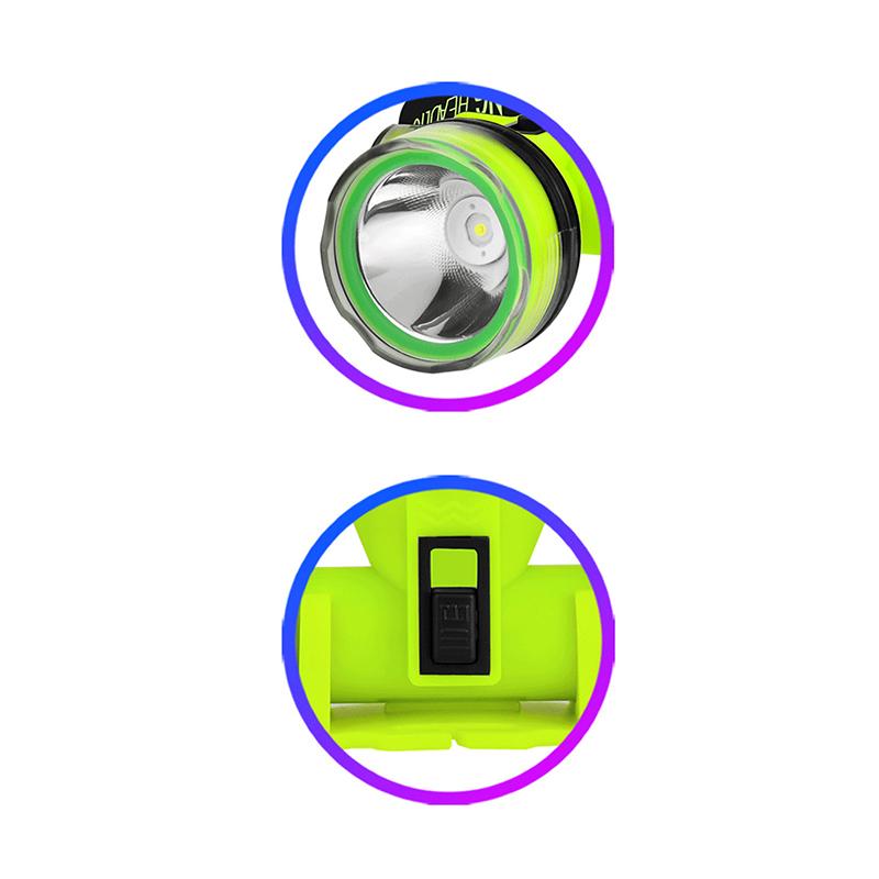 Taşınabilir Şarj Edilebilir Dalış Feneri 350M Sualtı 2 Işık Modu Su Geçirmez Süper Parlak Led Dalgıç Zıpkınla Balık Avı Kafa Lambası