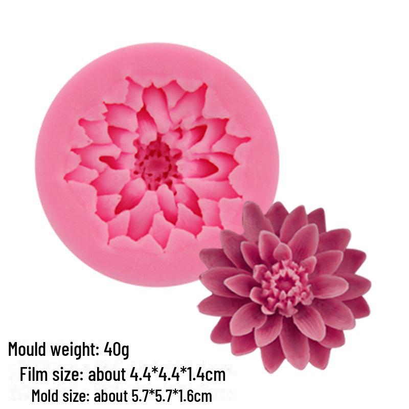 Rose Fondant Silicone Mold for DIY Cake Baking